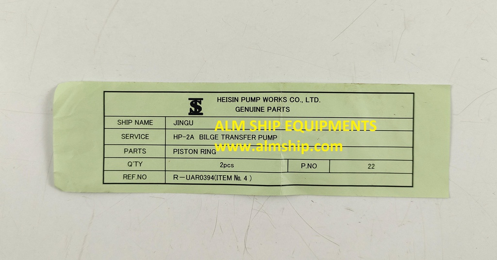 HEISHIN PUMP PISTON RING HP-2A