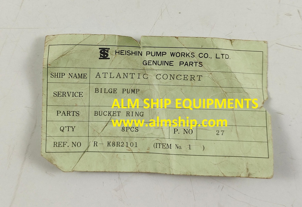 HEISHIN PUMP BUCKET RING HP-2A