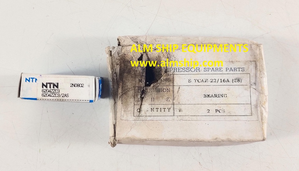 SUCTION GAS TCAR 22/16A BEARING 6204ZC3