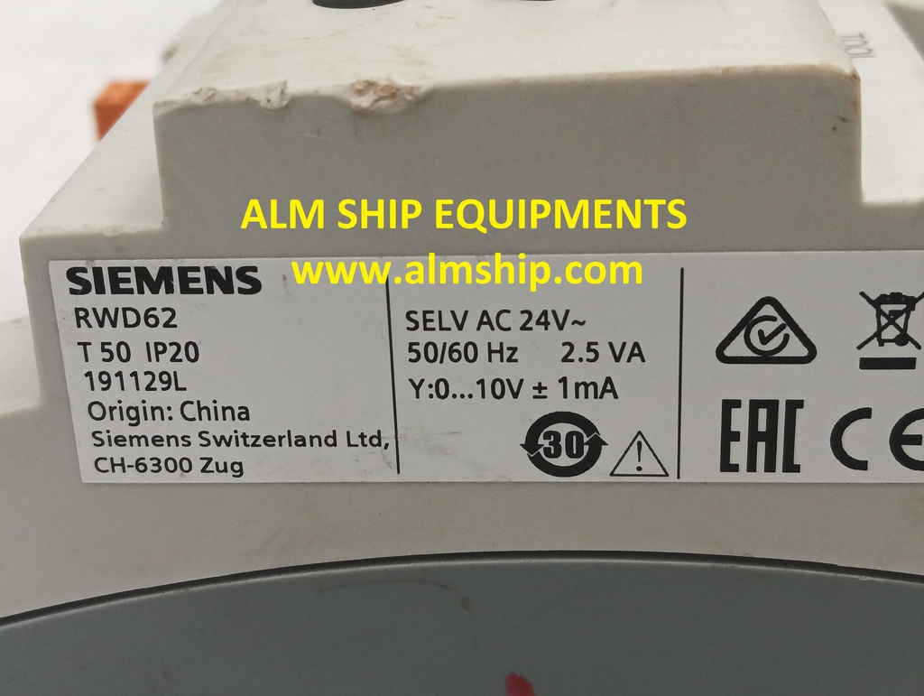 SIEMENS RWD62 TEMPERATURE CONTROLLER