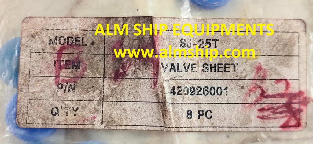 MITSUBISHI VALVE SHEET SJ25T