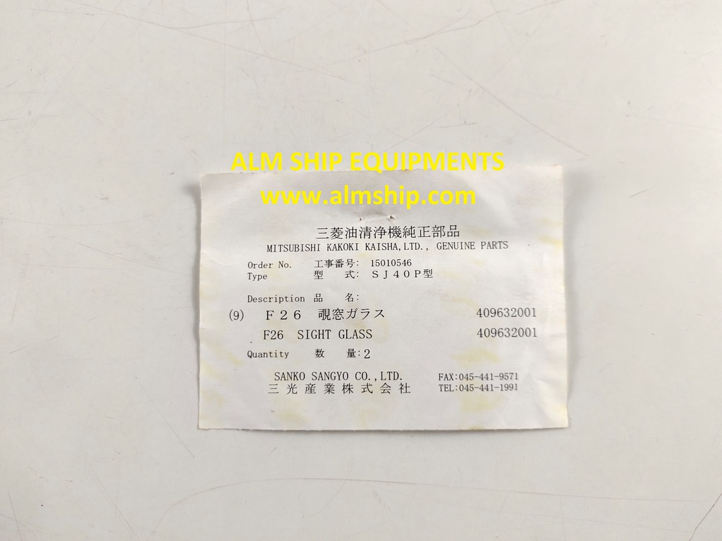 MITSUBISHI SIGHT GLASS SJ40T/SJ40P