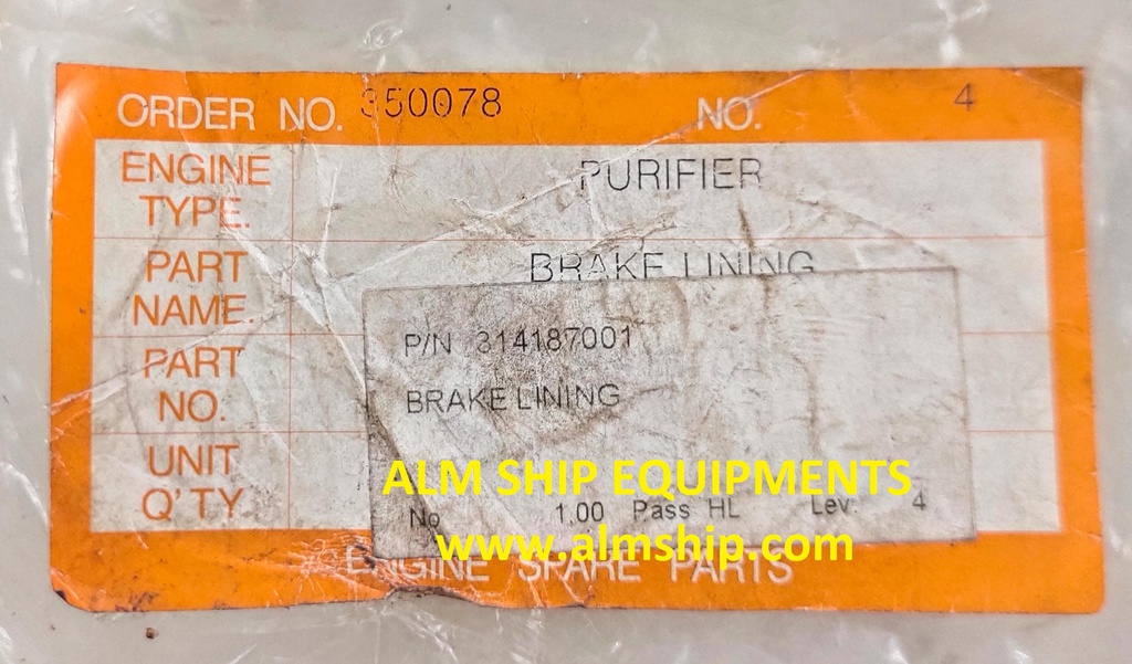 MITSUBISHI BRAKE LINING SJ16T