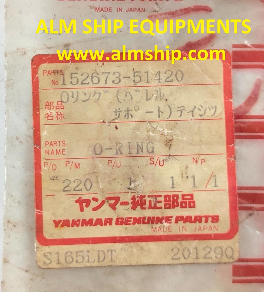 YANMAR O-RING S165