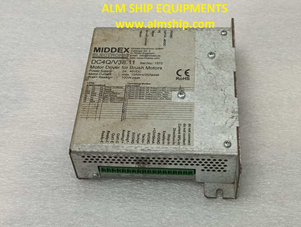 MIDDEX  ELECTRONIC DC4Q/V38.11 MOTOR DRIVER FOR BRUSH MOTOR
