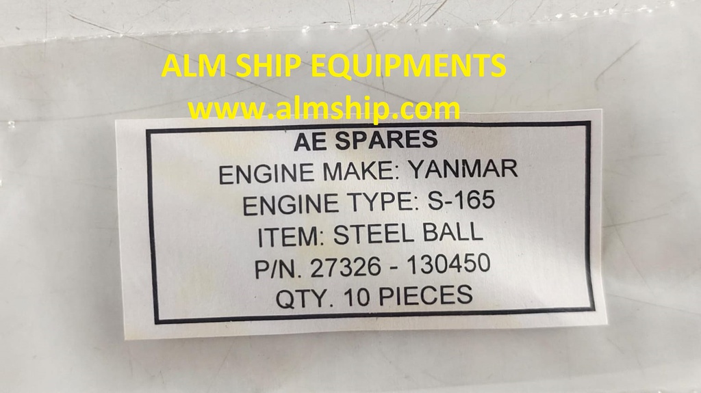 YANMAR ROTATOR BALL/STEEL BALL S165