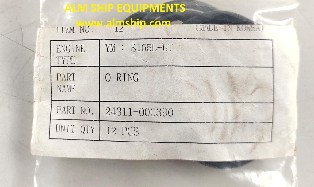 YANMAR O-RING S165