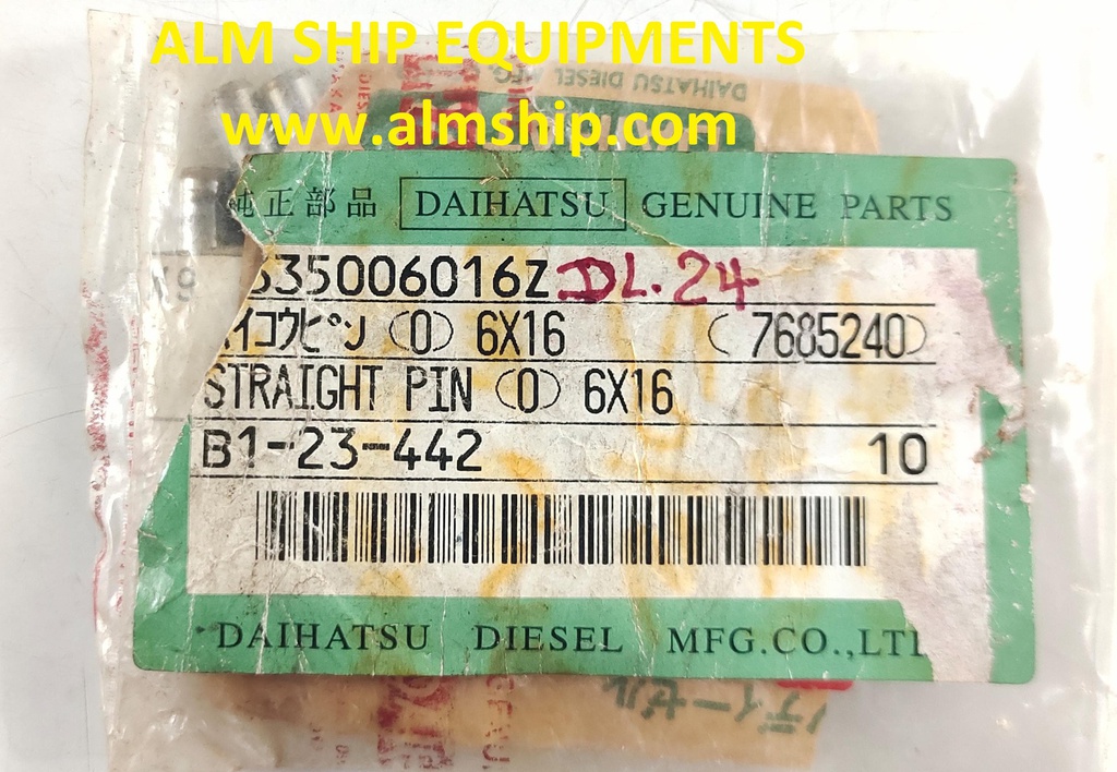 DAIHATSU STRAIGHT PIN 6*16 DL-24