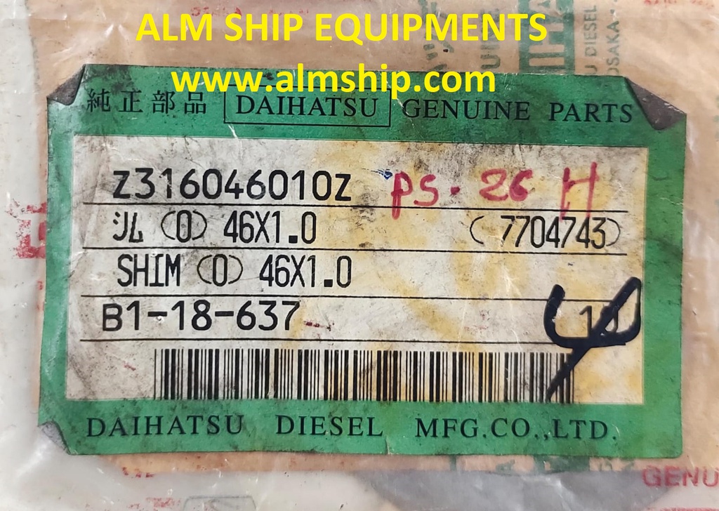 DAIHATSU SHIM 46X1.0 PS-26H
