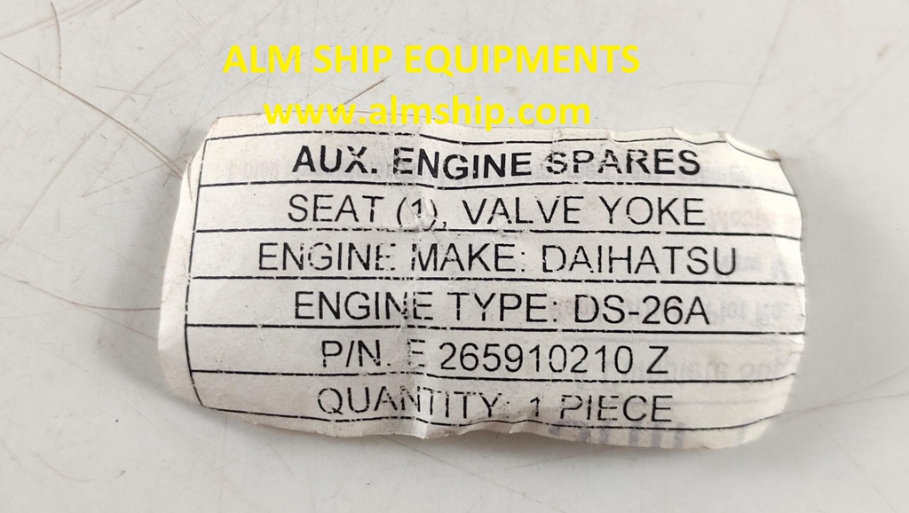DAIHATSU SEAT 1ST VALVE YOKE DS-26A
