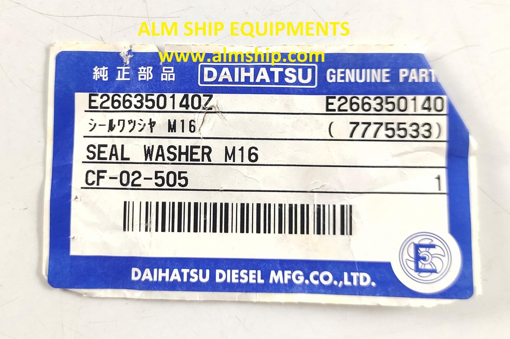 DAIHATSU SEAL WASHER M16