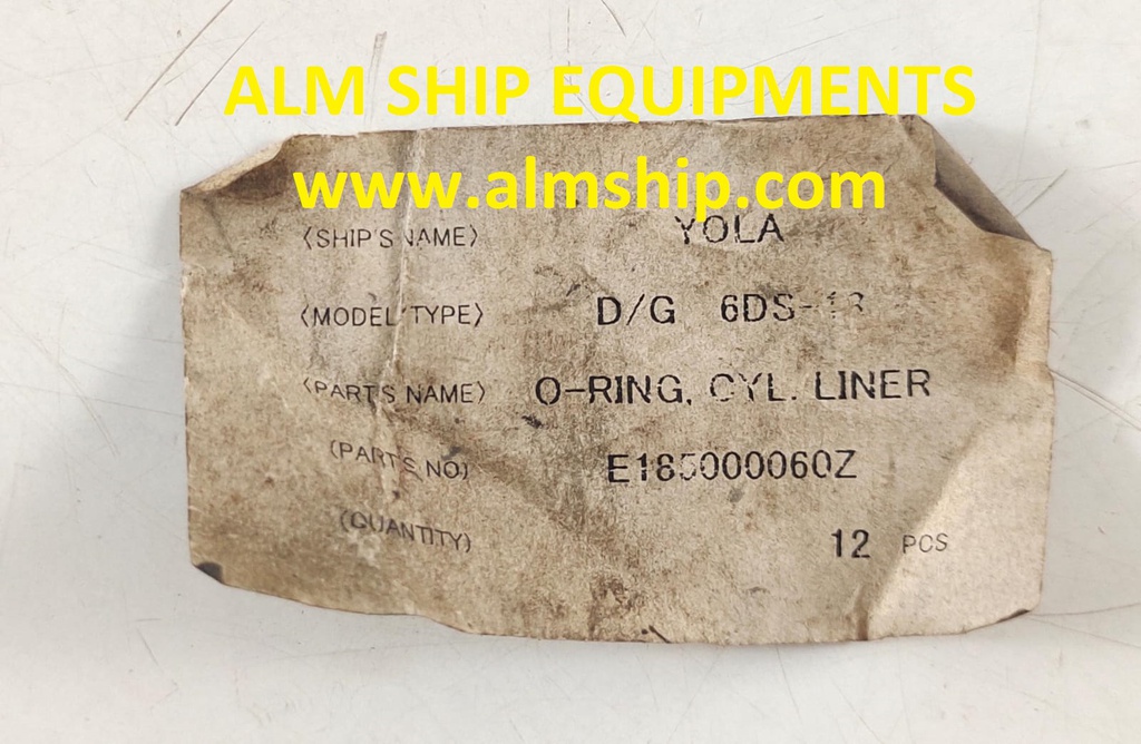 DAIHATSU O-RING CYL.LINER 6DS-13