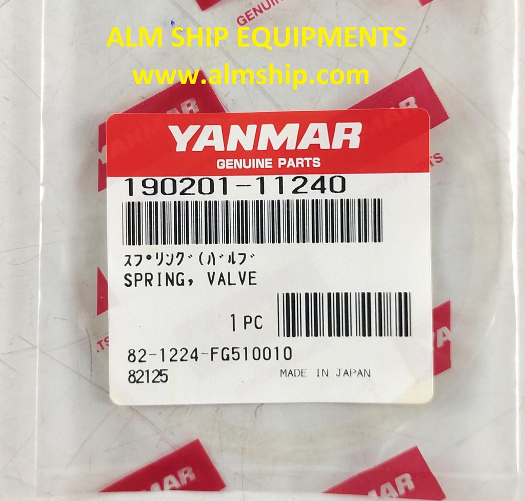 YANMAR LP SPRING VALVE SC-30N/SC-40N
