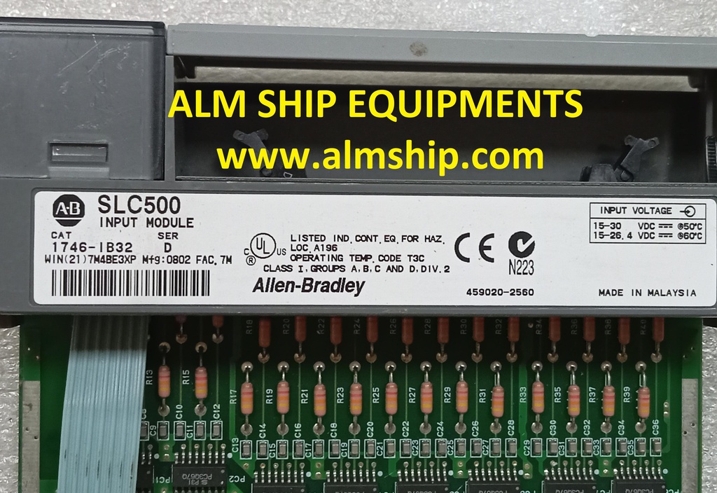 INPUT MODULE/ ALLEN BRADELY/ SLC 500/ 1746-IB32