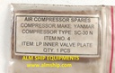 YANMAR L.P. INNER VALVE PLATE SC-30N/SC-40N