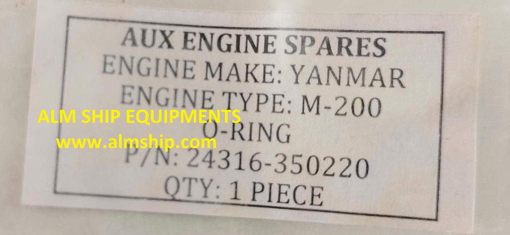 YANMAR O-RING M200