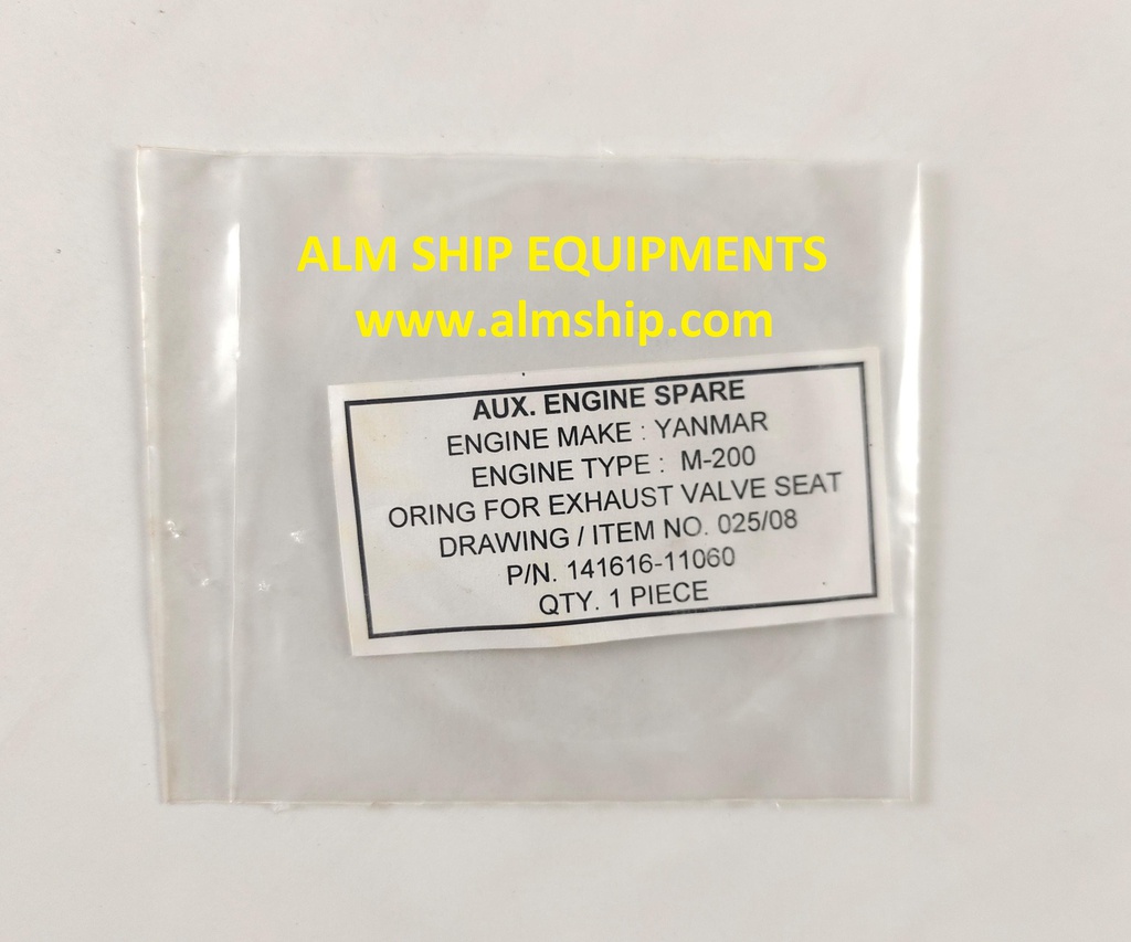 YANMAR O-RING FOR EXHAUST VALVE SEAT M-200