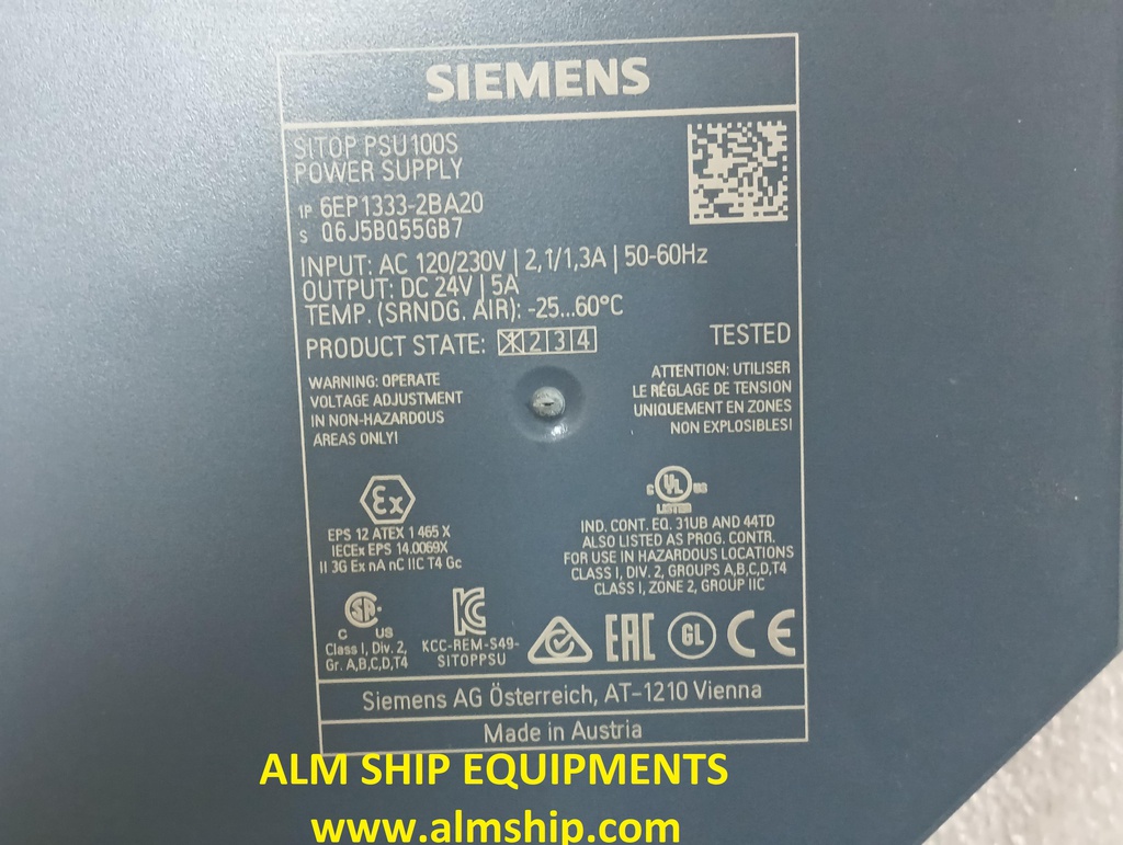 POWER SUPPLY/ SIEMENS/ SITOP PSU100S