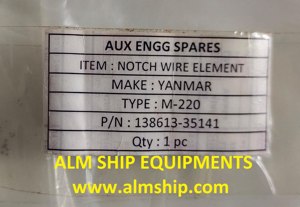 YANMAR NOTCH WIRE ELEMENT M220