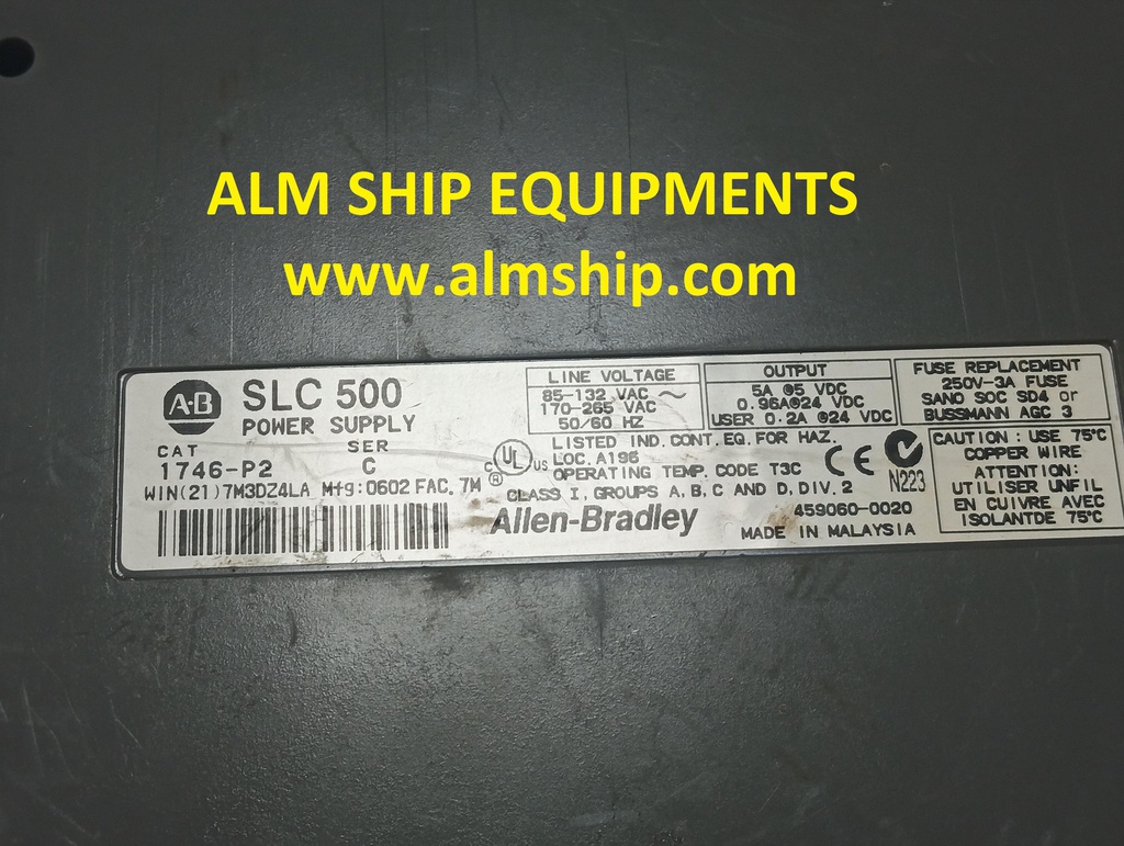 Power Supply/ Allen Bradley/ 1746-P2