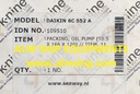 DAIKIN PACKING 109510 6C 552 A