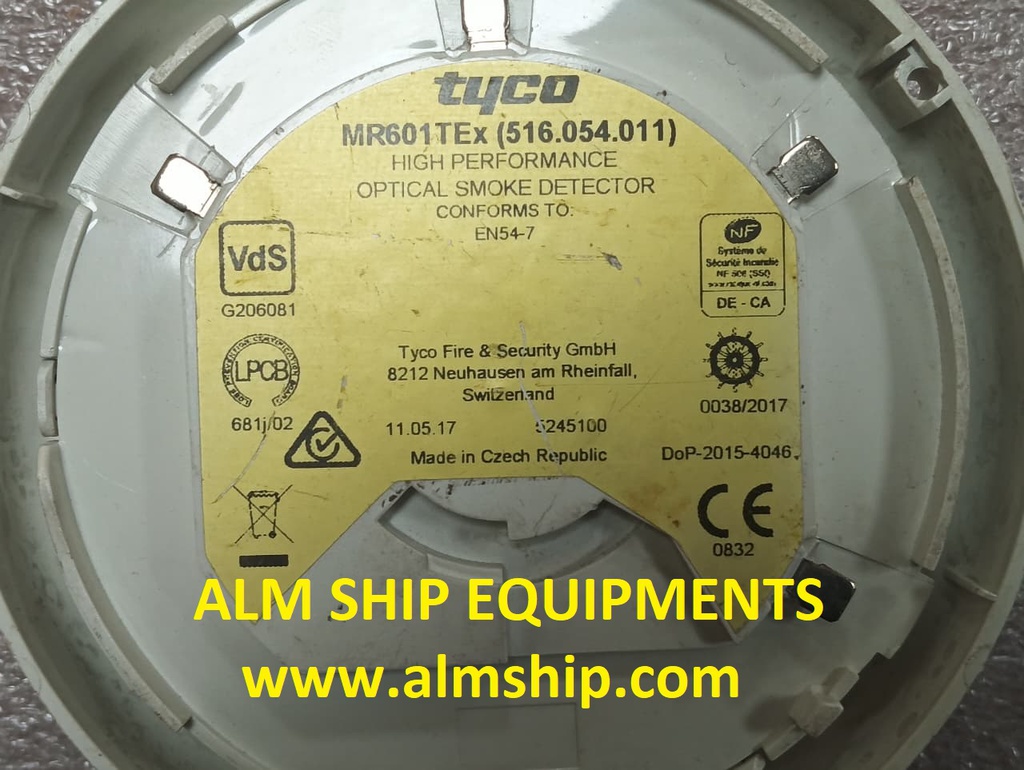 SMOKE DETECTOR/ TYCO / MR601TEx