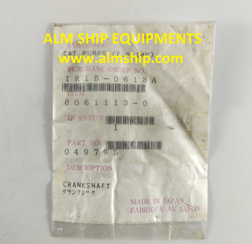 CRANKSHAFT 6061103-0 CAT PUMPS 049795