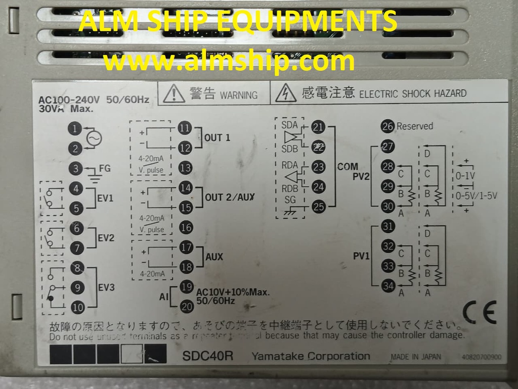 TEMPERATURE CONTROLLER/ YAMATAKE / SDC40 R