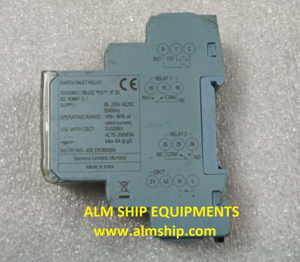 EARTH FAULT RELAY / SIEMENS
