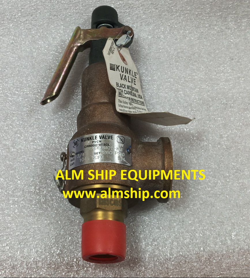 SAFETY AND RELIEF VALVE/ KUNKLE VALVE/ 6010EDM01-K
