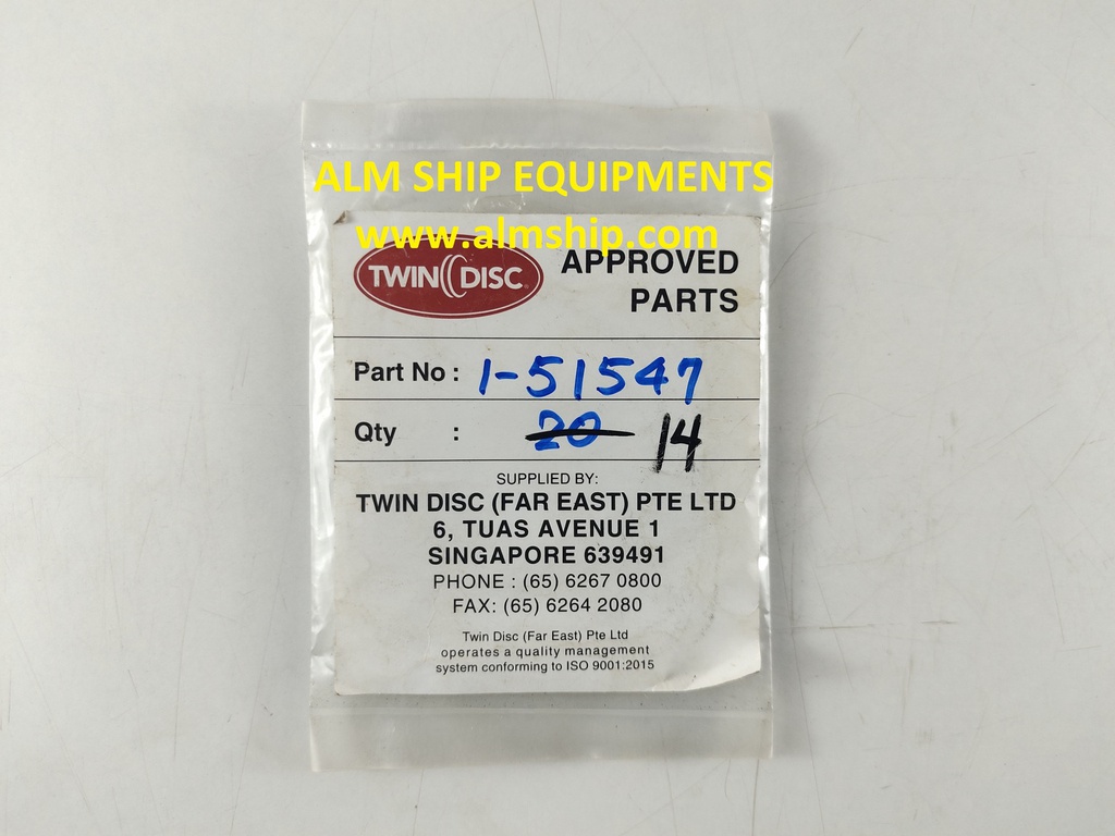 TWIN DISC PACKING P/N 1-51547