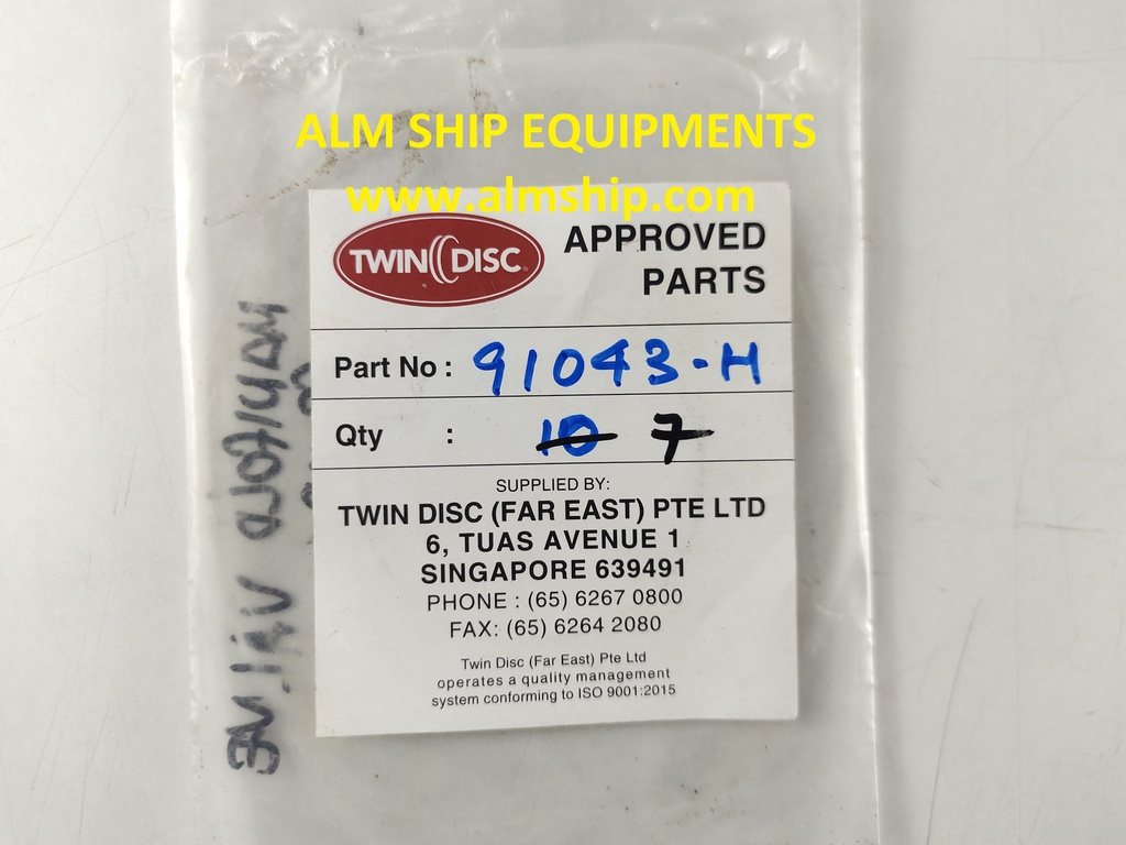 TWIN DISC PACKING P/N 91043-H