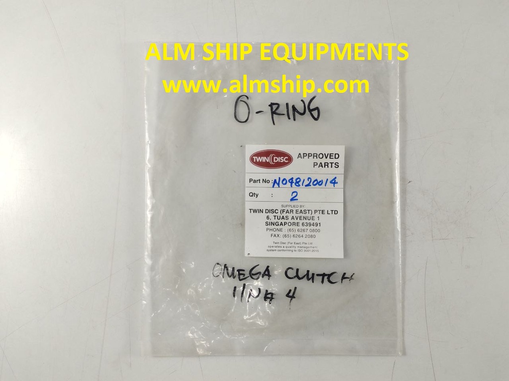 TWIN DISC O-RING P/N: N048120014