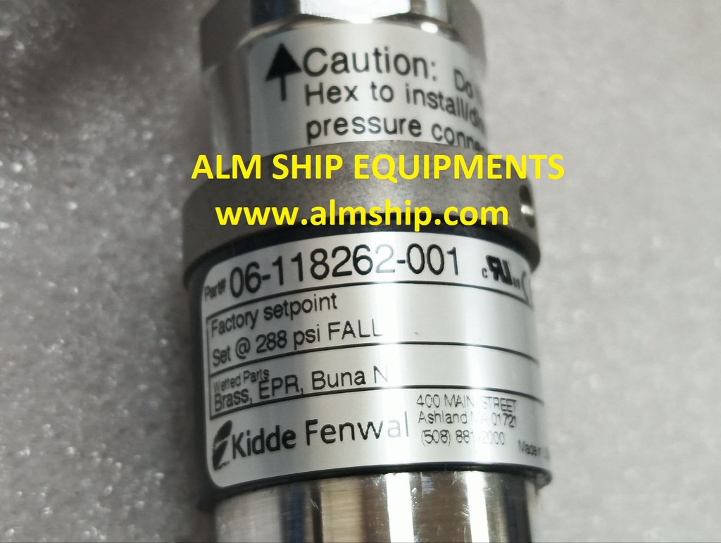 PRESSURE SWITCH/ KIDDE FENWAL/ FM-200 SYSTEMS