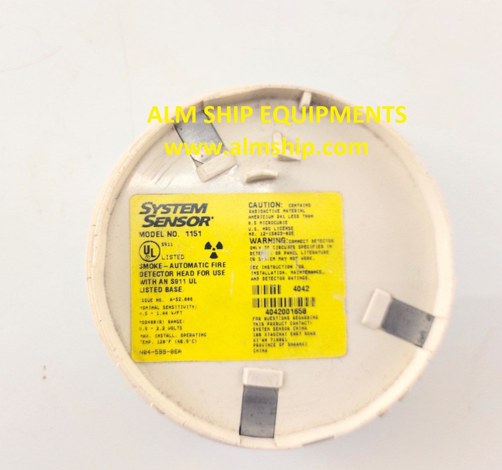 SMOKE DETECTOR SYSTEM SENSOR-1151