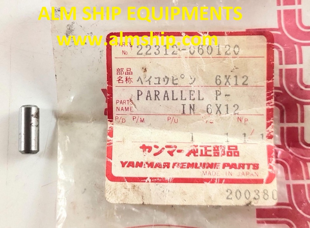 YANMAR PARALLEL PIN 6+12 S165