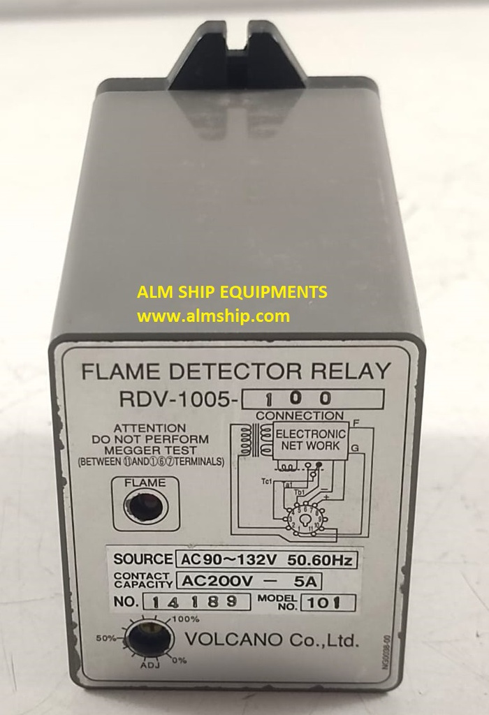 Volcano RDV-1005-100 Flame Detector Relay