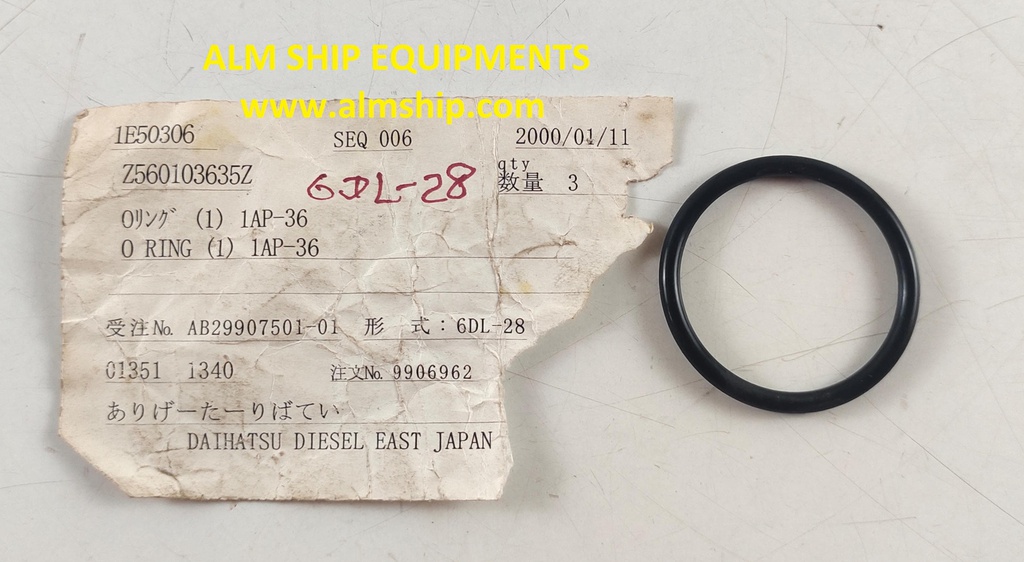 DAIHATSU O-RING 6DL-28