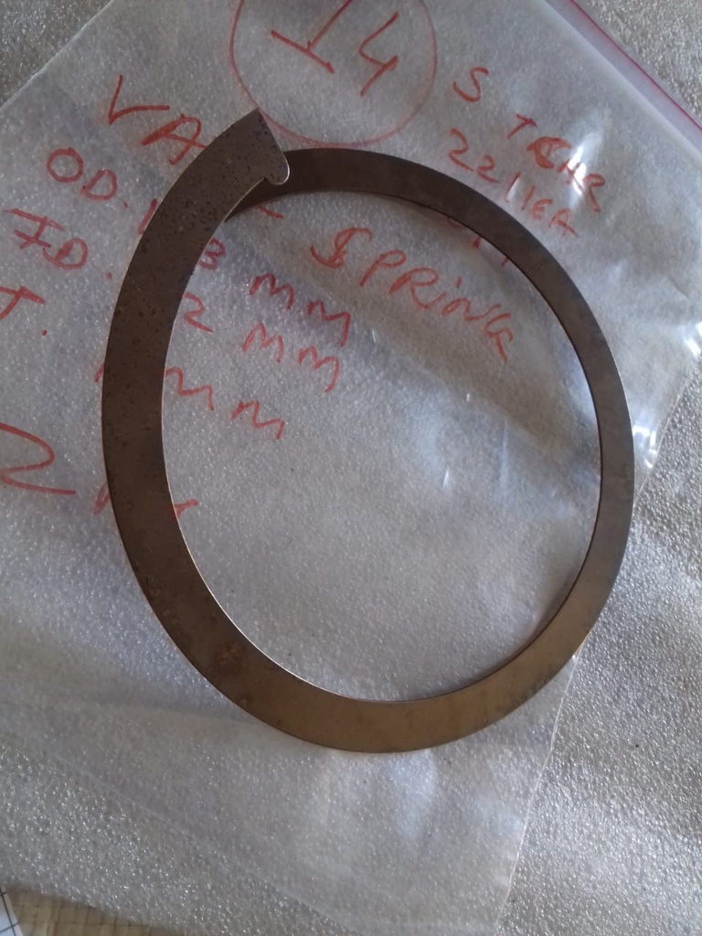 SUCTION GAS TCAR 22/16A VALVE SPRING