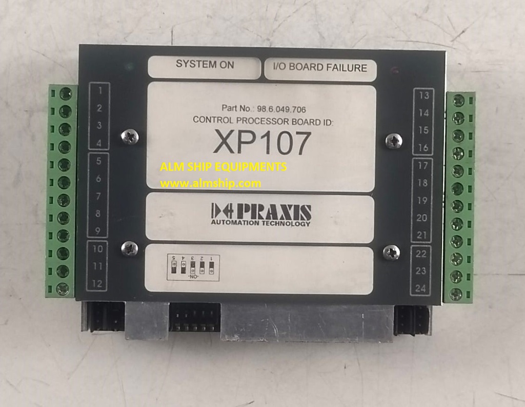 Praxis 98.6.049.706 Control Processor Board Id XP107