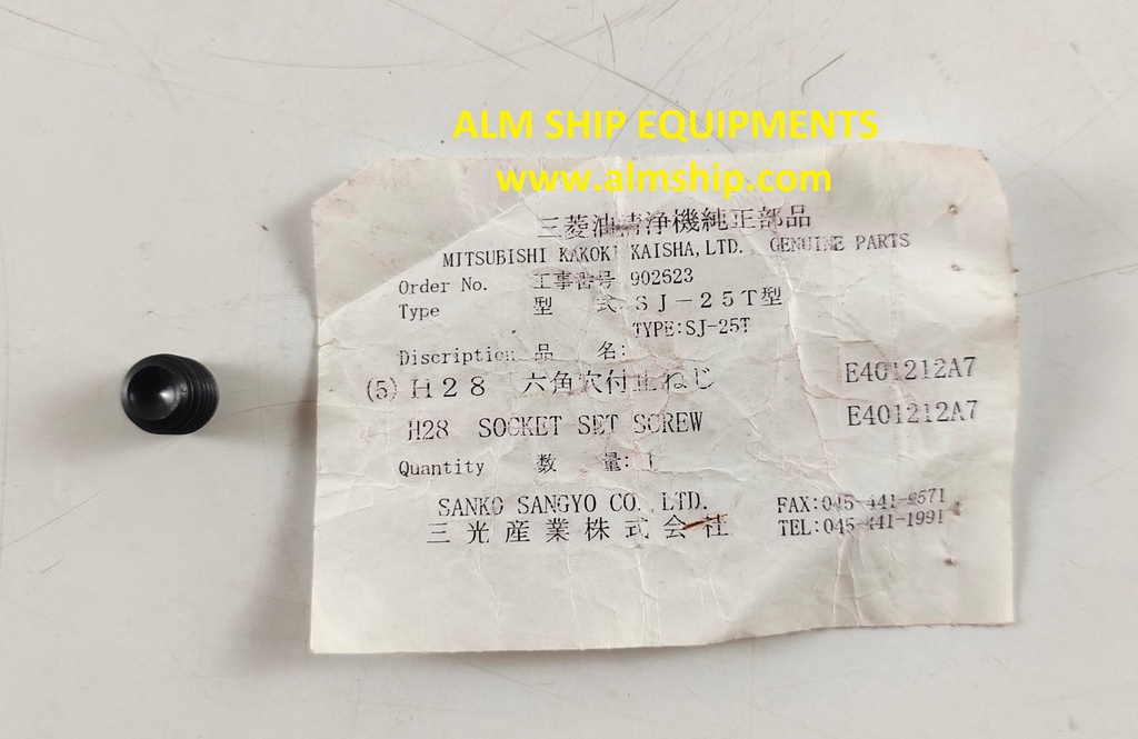 MITSUBISHI SOCKET SET SCREW SJ25T