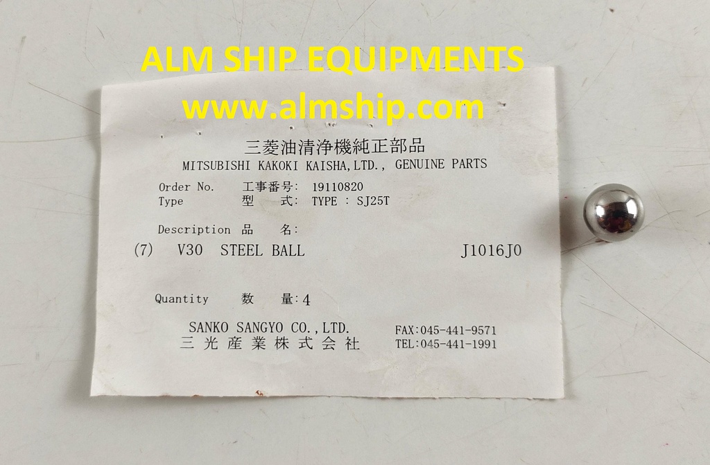 MITSUBISHI STEEL BALL SJ25T