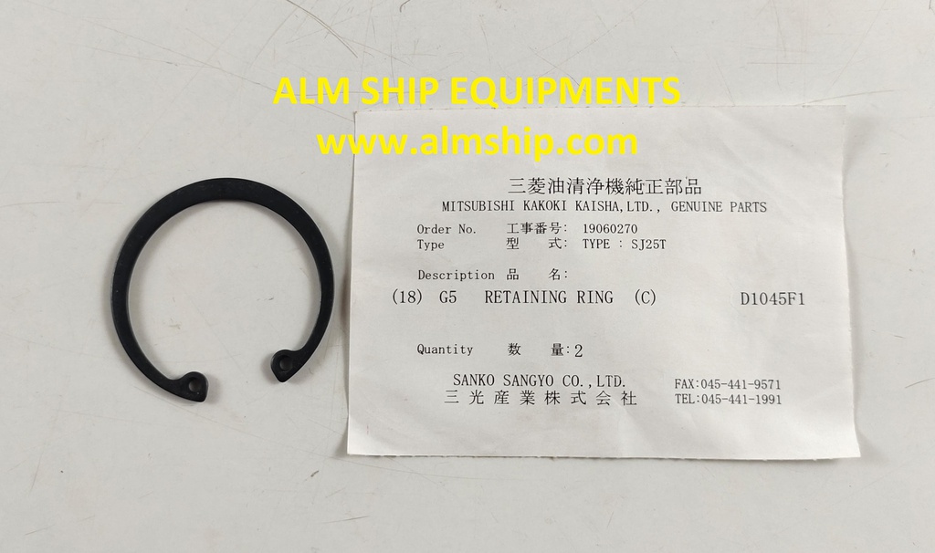 MITSUBISHI RETAINING RING SJ25T