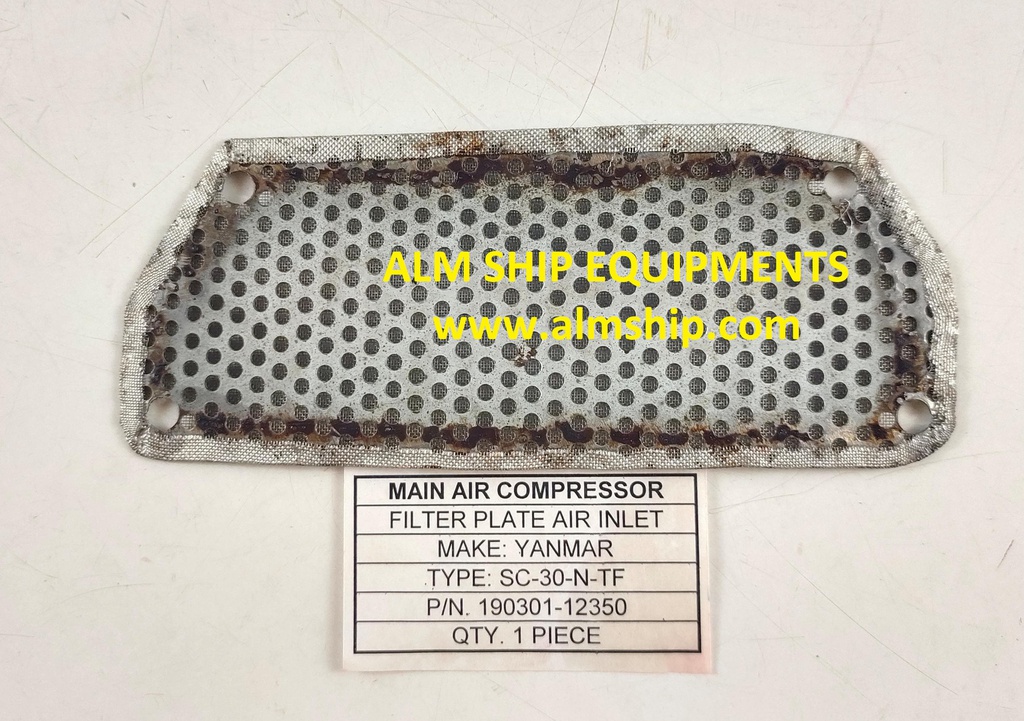 YANMAR FILTER PLATE AIR INLET SC-30N/SC-40N