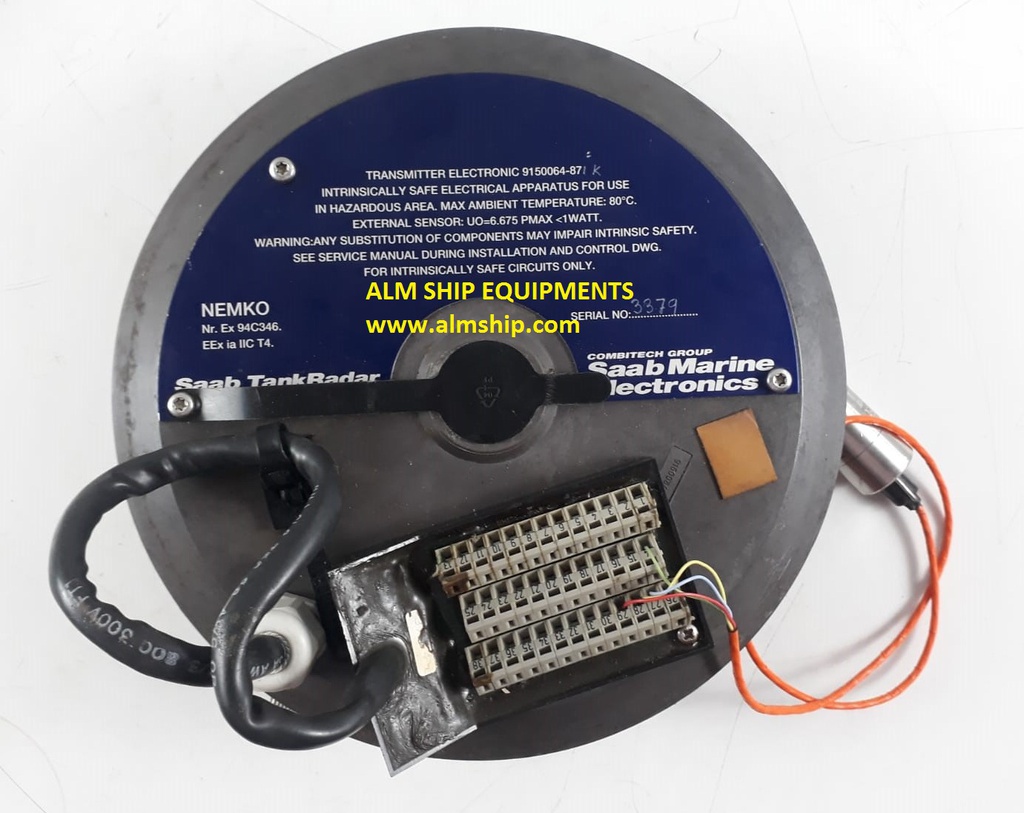 Saab Marine Tank Radar Transmitter Double Lock WITH-OUT SENSOR