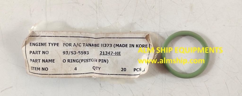 TANABE H-73/H-74 PISTON PIN O-RING