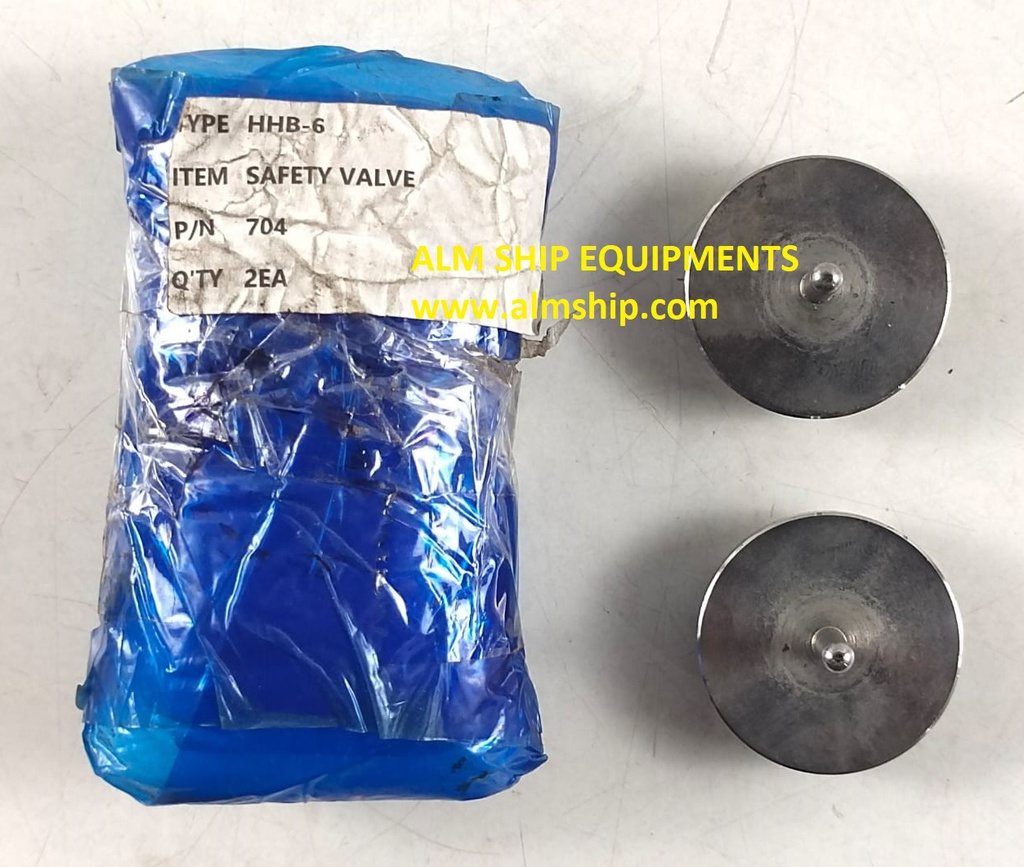 Safety Valve P/n 704 For Taiko Kikai HHB-6