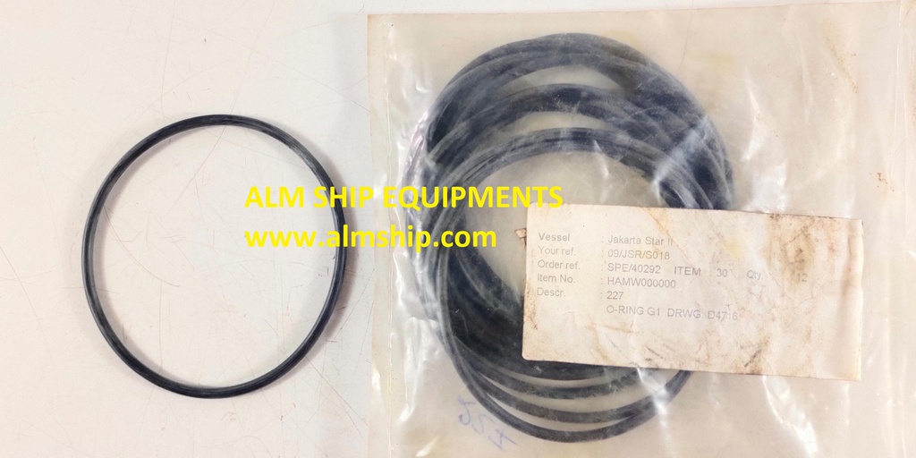 HAMWORTHY 2TF5/2TF54 O-RING G1