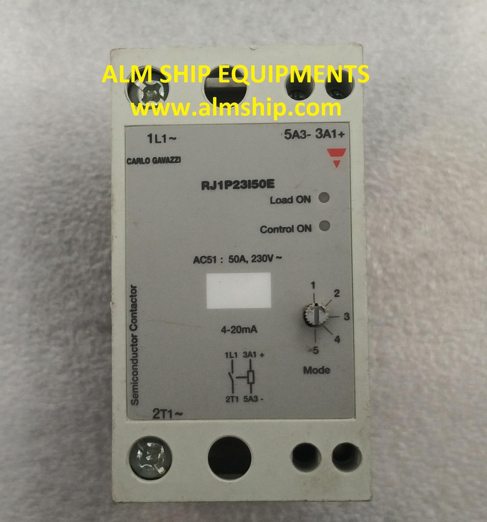 CARLO GAVAZZI RJ1P23I50E SEMICONDUCTOR CONTACTOR