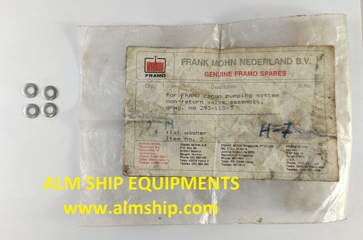 FRAMO FLAT WASHER 293-113-3 ITEM NO.2